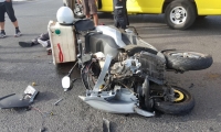 اصابة بين طفيفة ومتوسطة في حادث طرق قرب جلجولية 